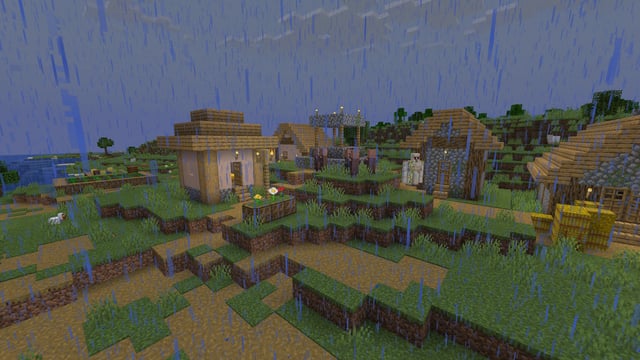 Village in Rain scene preview