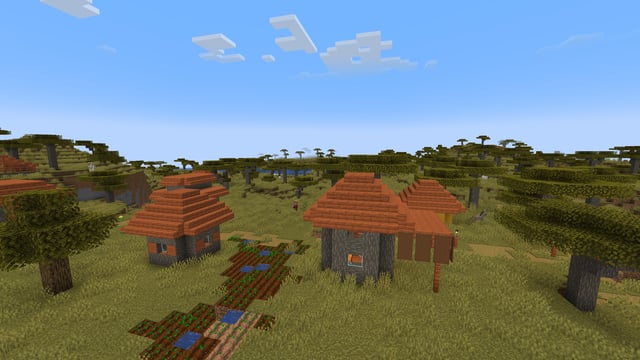 Savanna Village scene preview