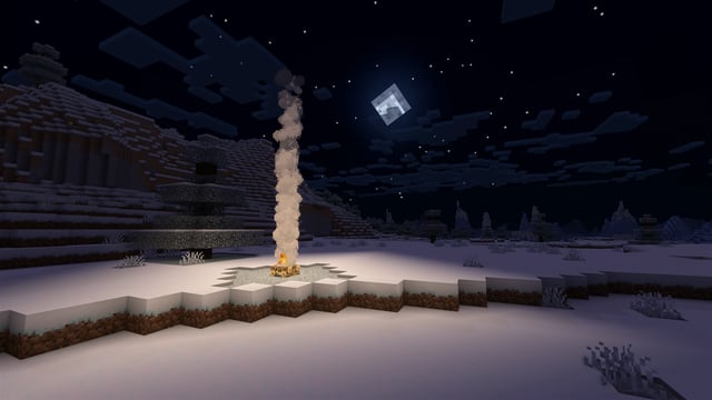 Snowy Campfire scene preview