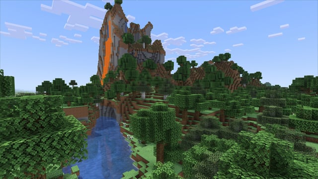 Forest Lavafall scene preview